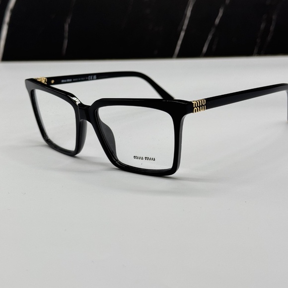 NEW MIU MIU EYEGLASSES VMU 08X 16K1O1 WOMEN SQUARE MU08XV 16K1O1 BLACK EYEWEAR main image 6